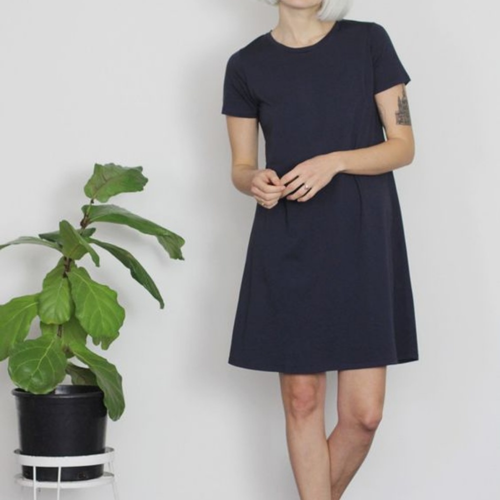 Calder Blake navy T-shirt dress